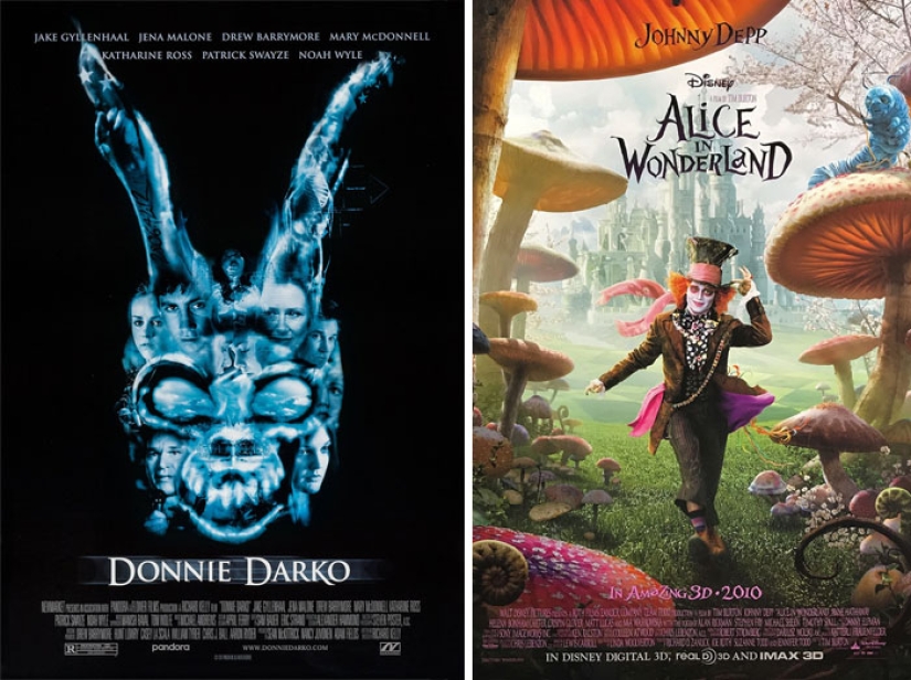 New flash mob: users are looking for pairs of movies that can be described in one phrase