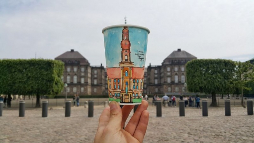 No art without a glass: a traveler paints coffee cups for a living No art without a glass: a traveler paints coffee cups for a living