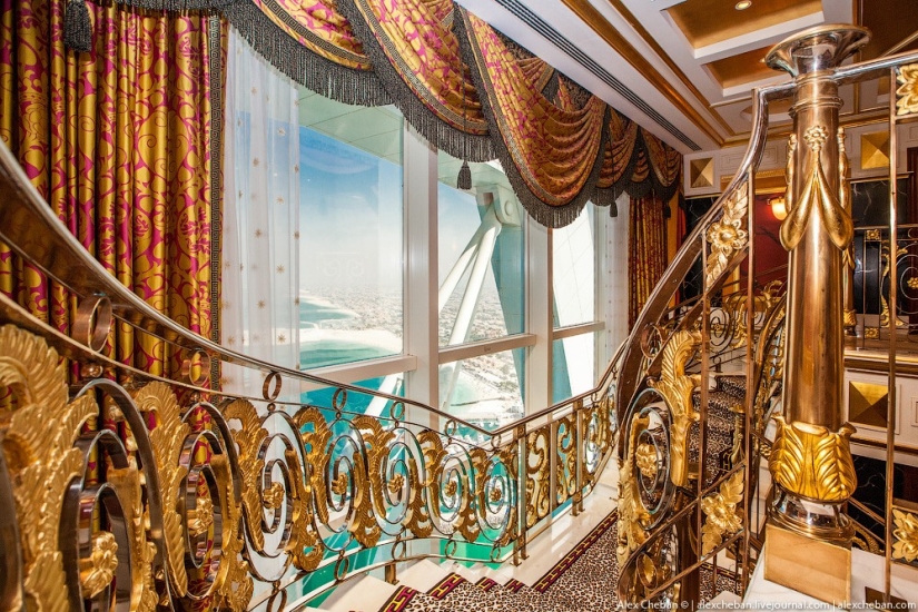 Oro para jeques y oligarcas: la habitación más cara del hotel de siete estrellas Burj Al Arab