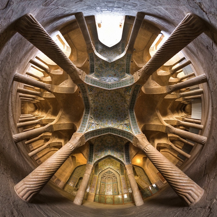 Patrones hipnóticos de las mezquitas iraníes