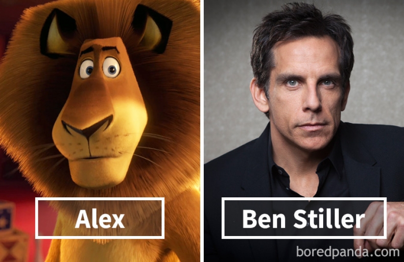 Personajes de dibujos animados famosos y celebridades que los expresaron