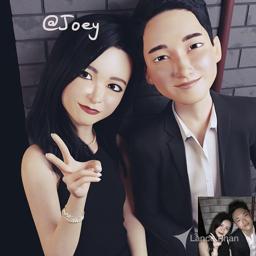 Pixar para Todos: Artista hace Impresionantes Retratos en 3D de Avatares Aleatorios