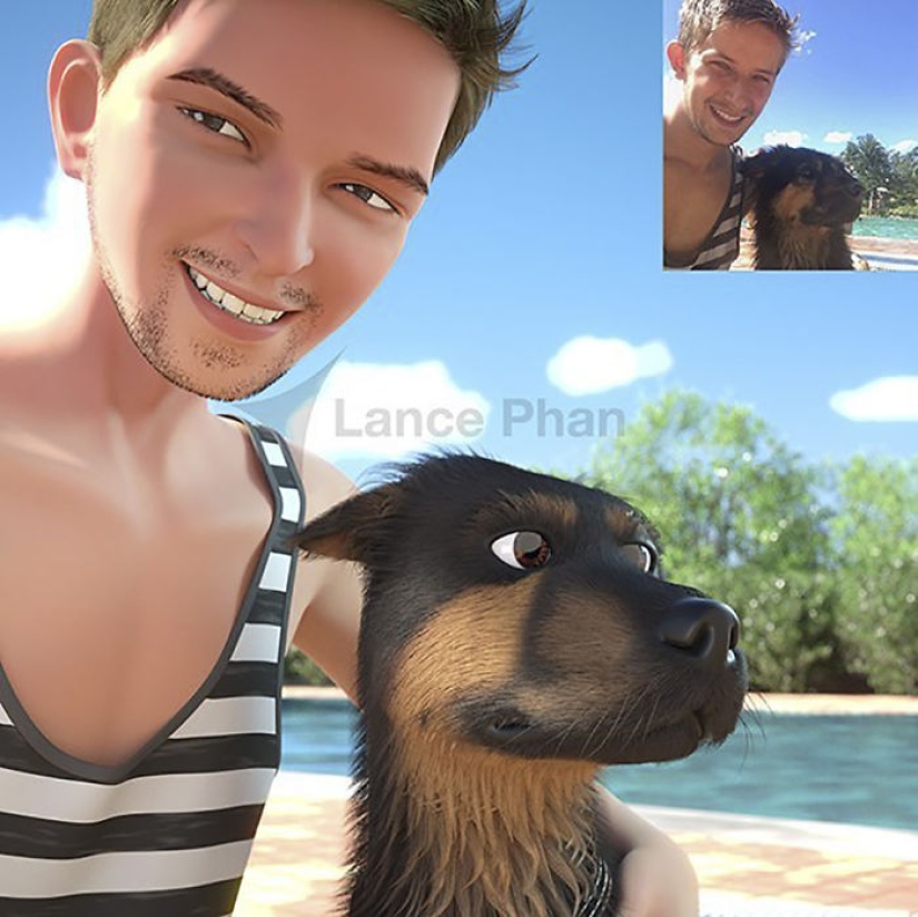 Pixar para Todos: Artista hace Impresionantes Retratos en 3D de Avatares Aleatorios