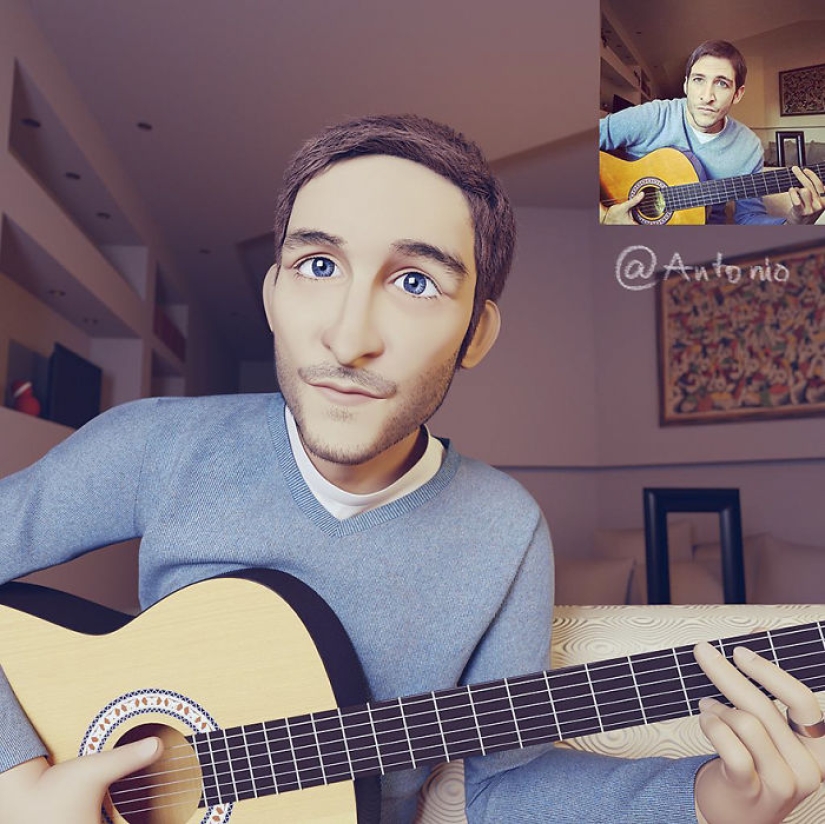 Pixar para Todos: Artista hace Impresionantes Retratos en 3D de Avatares Aleatorios