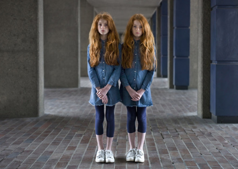 Portraits of identical twins show how different they are Portraits of identical twins show how different they are
