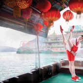 Promotional posters showing Hong Kong dancers defying gravity