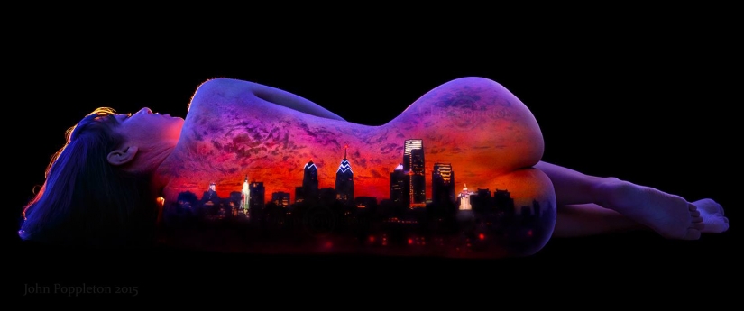 Psicodélico retratos de Juan Poppleton