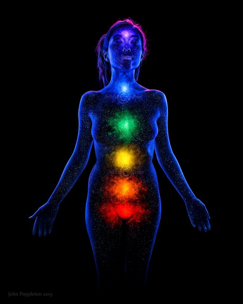 Psicodélico retratos de Juan Poppleton