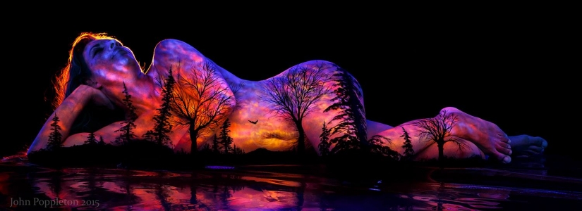 Psychedelic portraits by John Poppleton