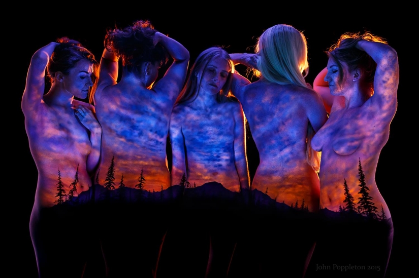 Psychedelic portraits by John Poppleton