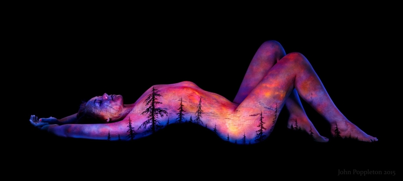 Psychedelic portraits by John Poppleton