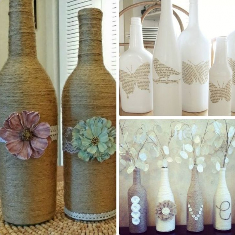 Qué hacer con botellas de vidrio después de los días festivos: 25 de ideas chulas que va a transformar el interior Qué hacer con botellas de vidrio después de los días festivos: 25 de ideas chulas que va a transformar el interior
