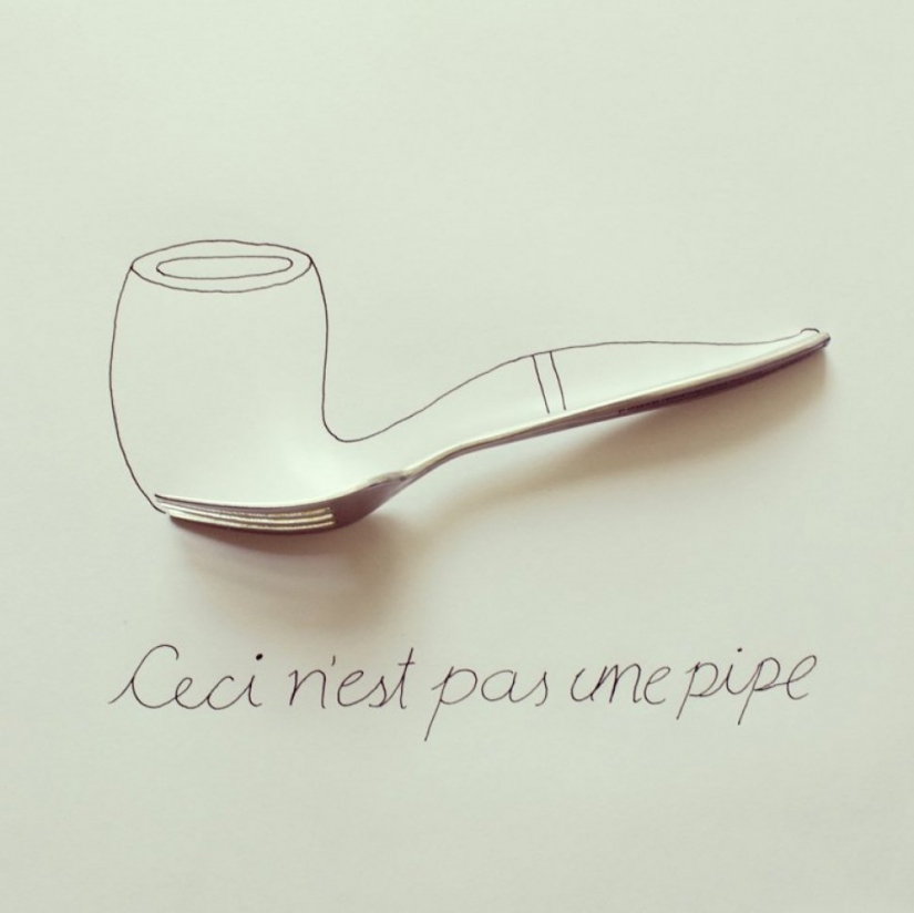 Real works of art from household items and food