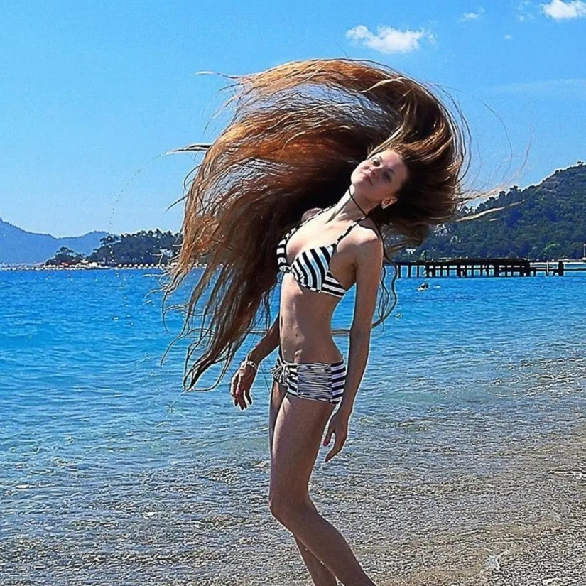 Ruso Rapunzel: el habitante de Barnaul impresionante de lujo cabello