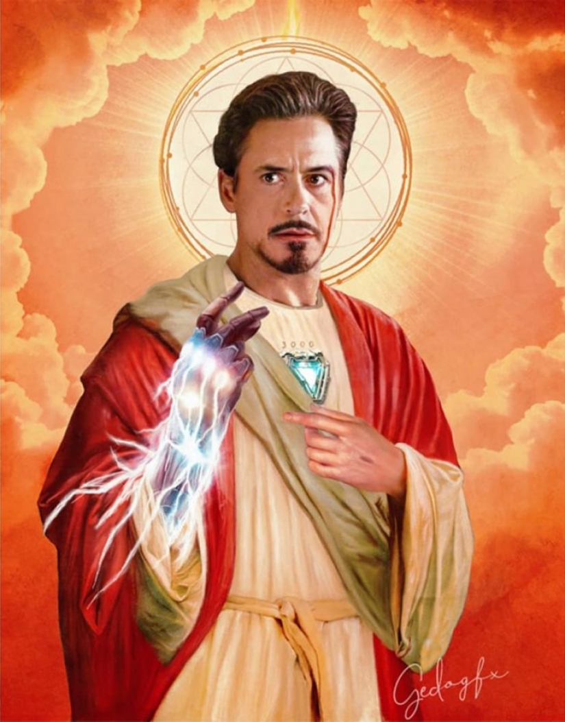Saint Keanu y otras celebridades a imagen de los santos