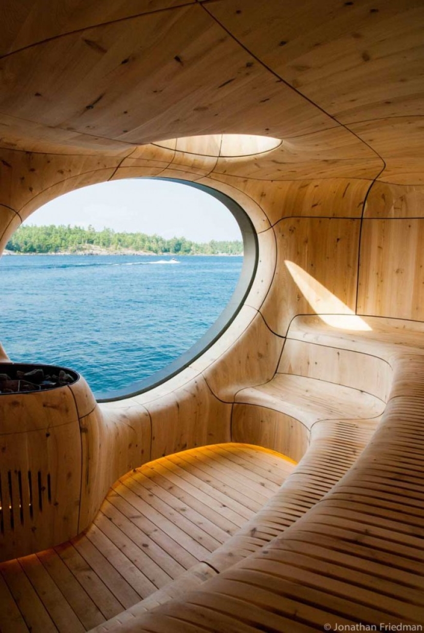 Sauna de ensueño en Canadá