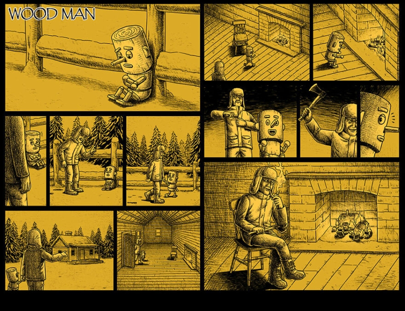 Scary comics with creepy endings from a Taiwanese artist