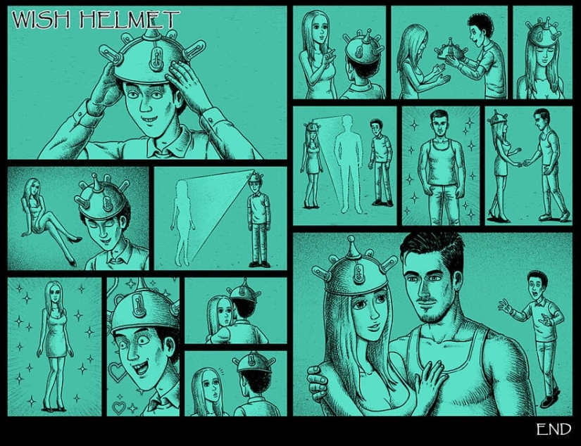 Scary comics with creepy endings from a Taiwanese artist