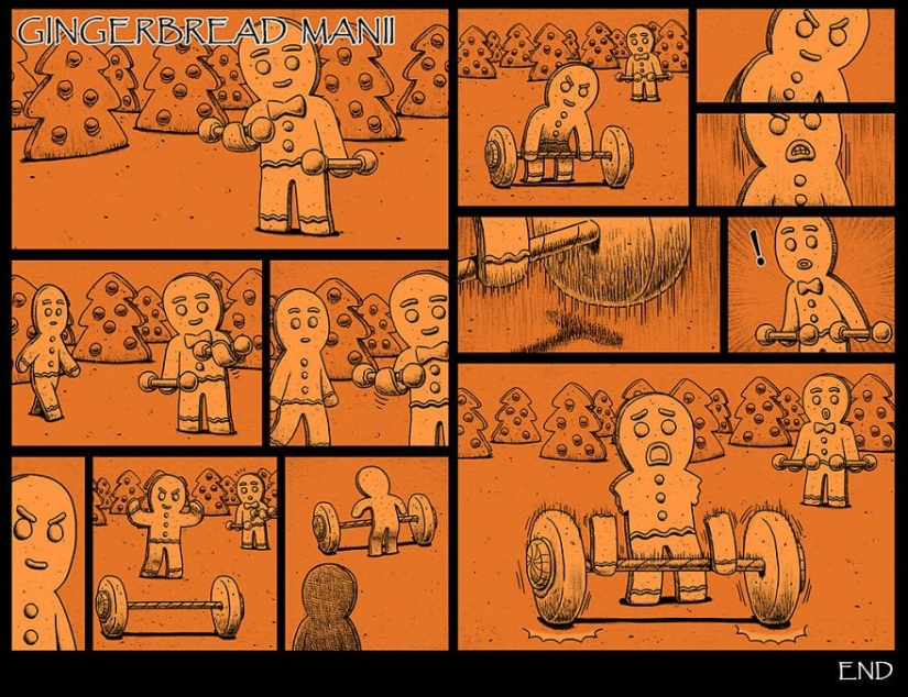 Scary comics with creepy endings from a Taiwanese artist