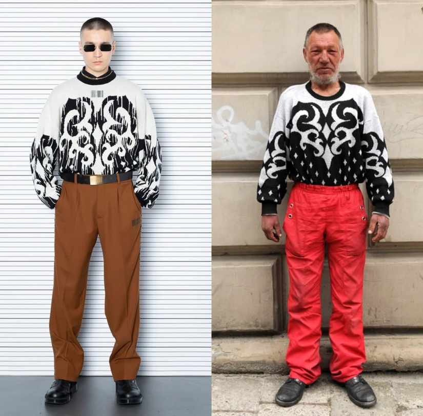 Slavik is in fashion in any weather: how the Vetements brand copies the images of a homeless man from Lviv Slavik is in fashion in any weather: how the Vetements brand copies the images of a homeless man from Lviv