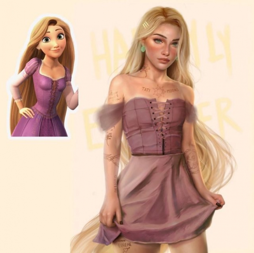 Spanish artist Tati MoonS and its realistic and beautiful girl characters