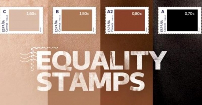 Spanish postal "Equality Stamps" clearly show the attitude towards blacks Spanish postal "Equality Stamps" clearly show the attitude towards blacks
