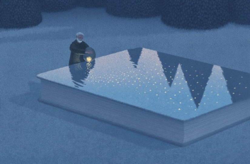 Surreal illustrations for book lovers