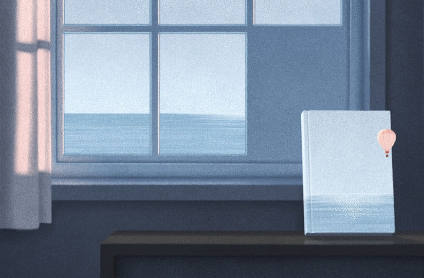 Surreal illustrations for book lovers