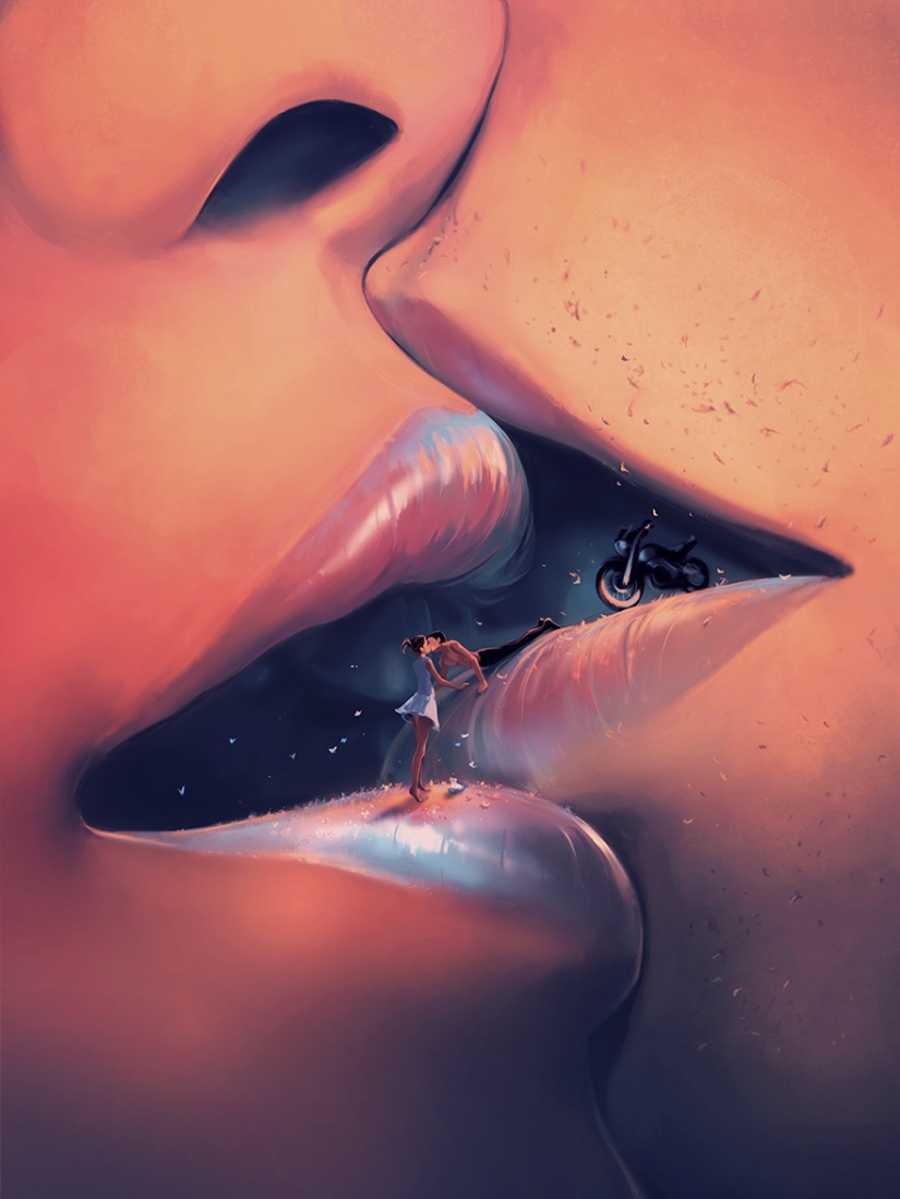 Surreal paintings by a French artist Surreal paintings by a French artist