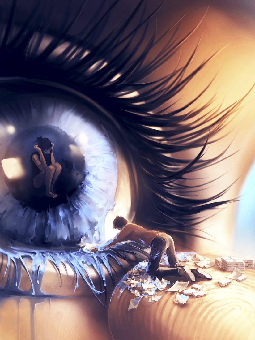 Surreal paintings by a French artist Surreal paintings by a French artist