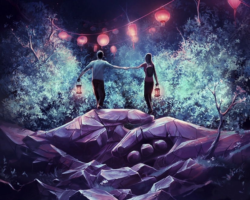 Surreal paintings by a French artist Surreal paintings by a French artist