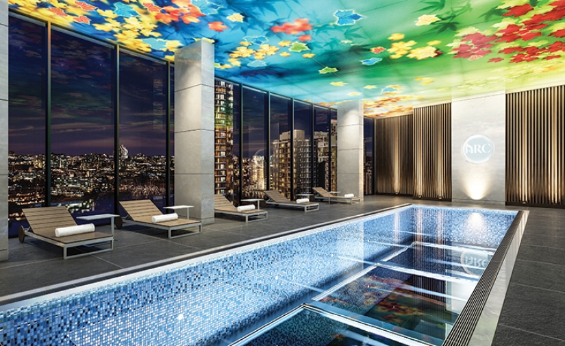 Swimming over the abyss: a swimming pool in one of Vancouver's skyscrapers awaits only the brave