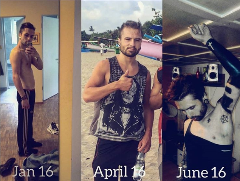 Swiss gets to know his body by covering it with a solid tattoo