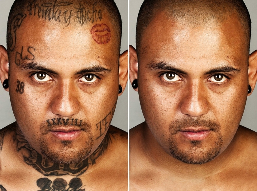 Tatuajes retocados de gángsters: El proyecto fotográfico de Steve Barton