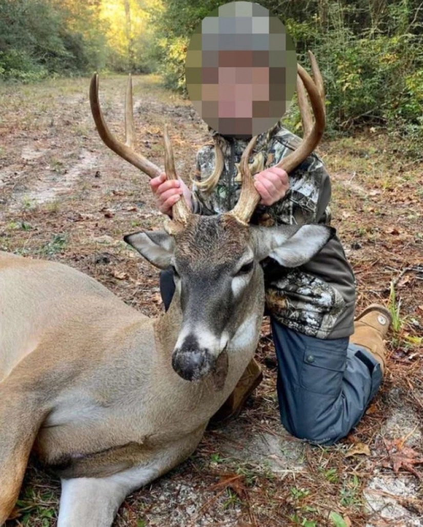 Taught to kill: children show off their hunting trophies after the opening of the teen season in Texas