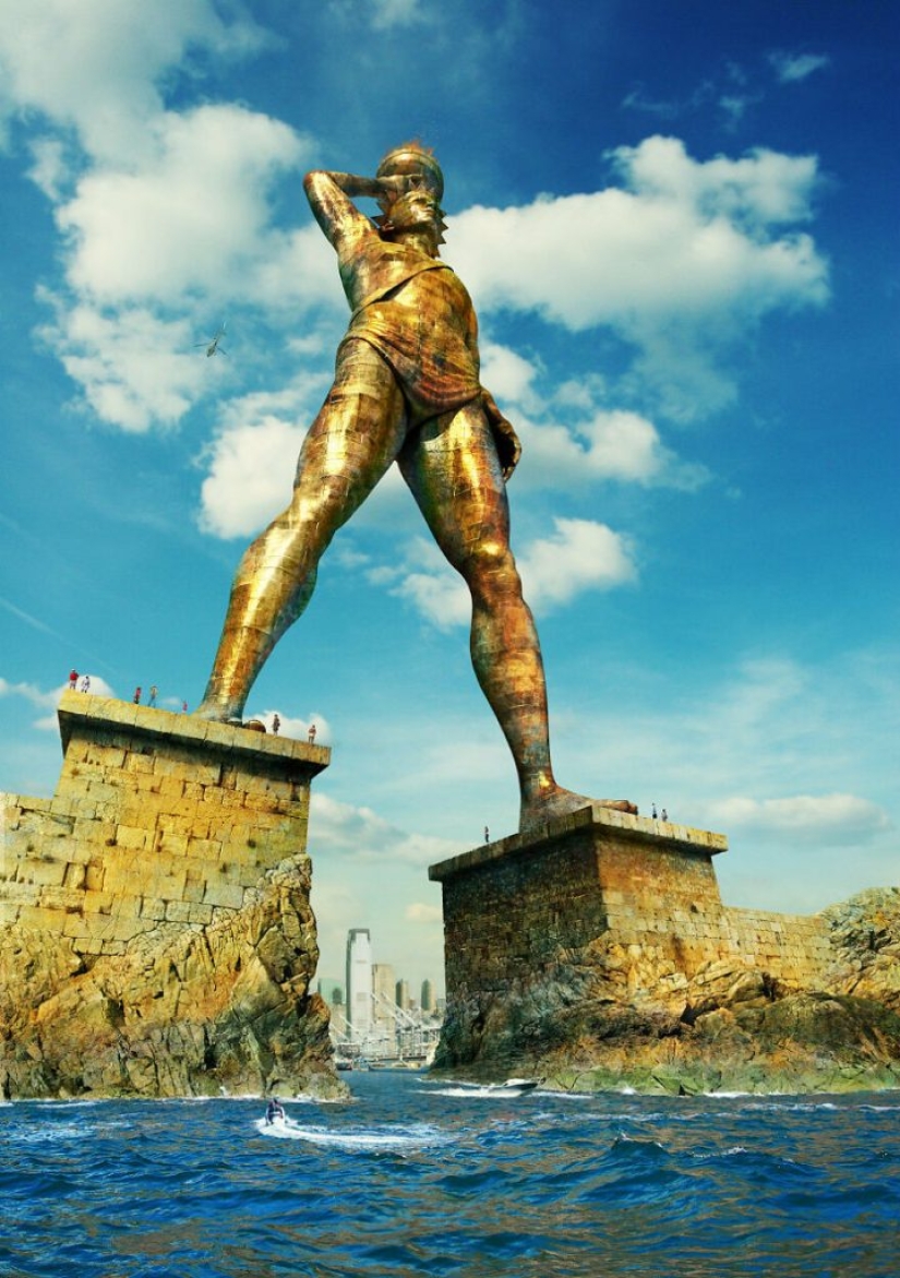 The artist shows how these 10 famous historical and mythical monuments would look like today if they survived