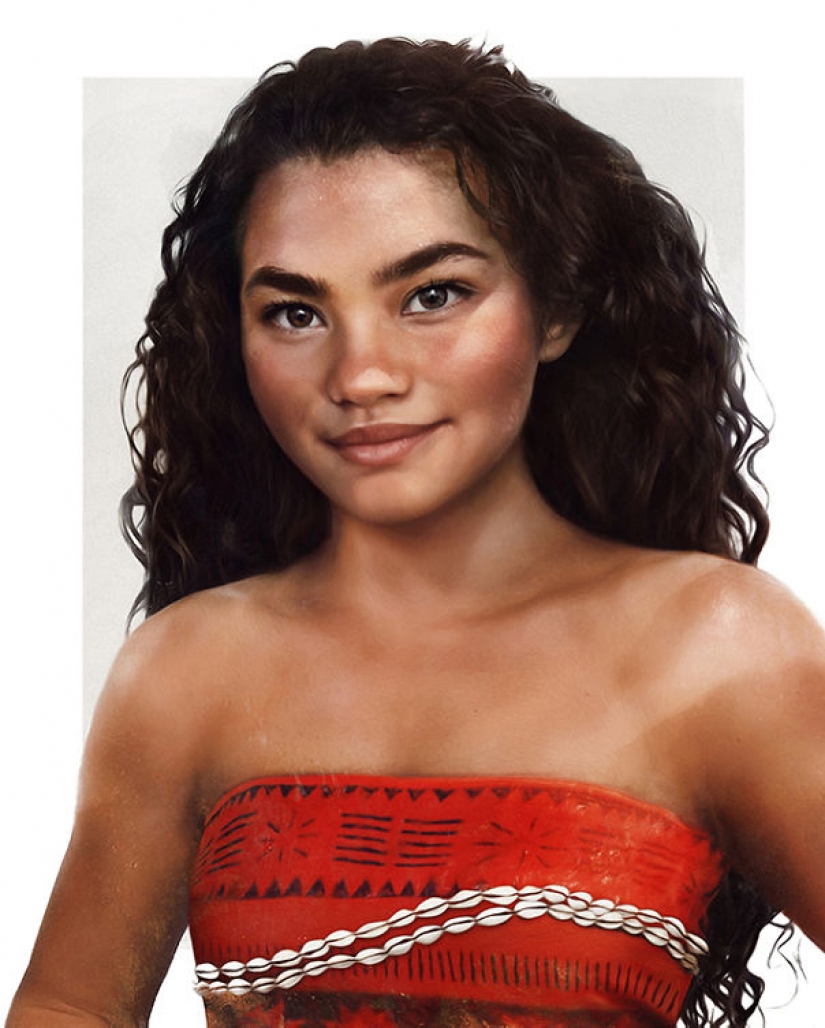 The artist shows how Disney characters can look in real life The artist shows how Disney characters can look in real life