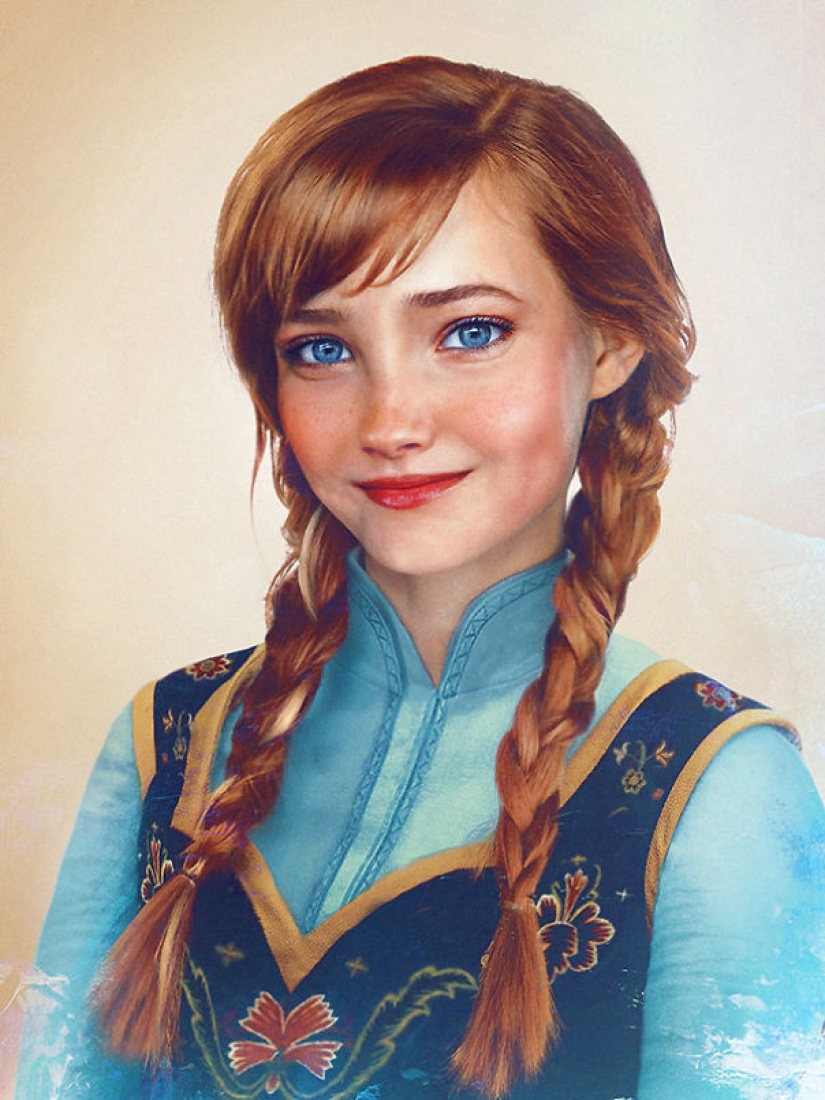 The artist shows how Disney characters can look in real life The artist shows how Disney characters can look in real life