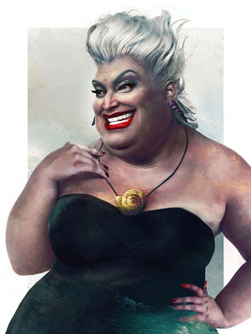 The artist shows how Disney characters can look in real life The artist shows how Disney characters can look in real life