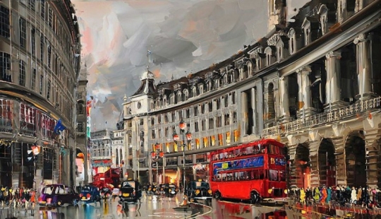 The artist that paints the sun and rain