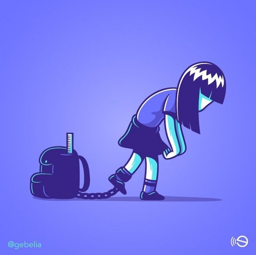 The bitter truth about modern life in the illustrations of Italian