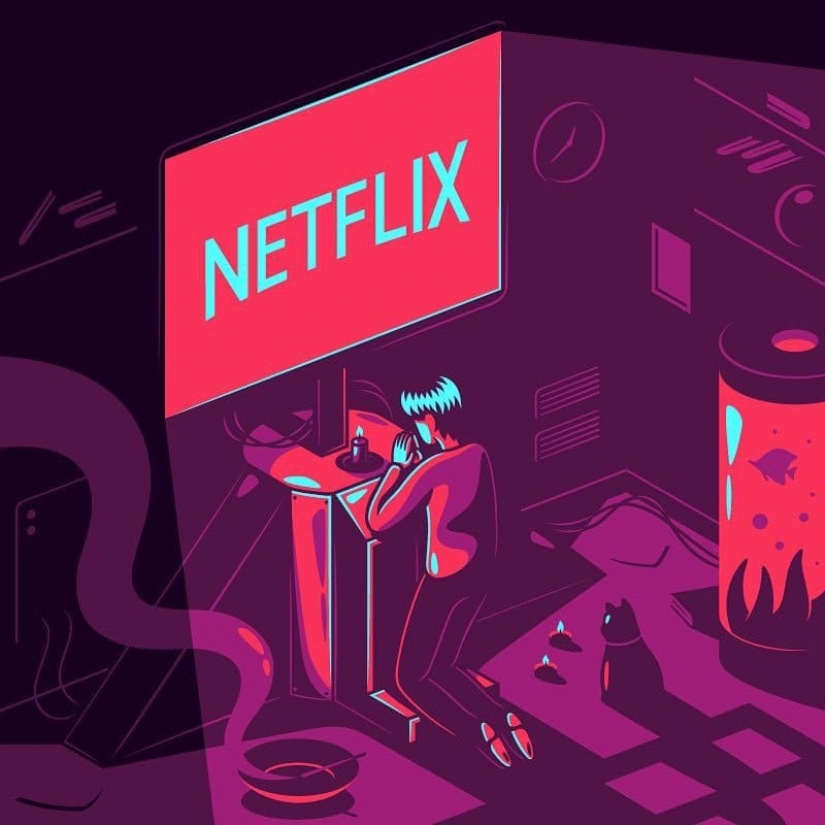 The bitter truth about modern life in the illustrations of Italian