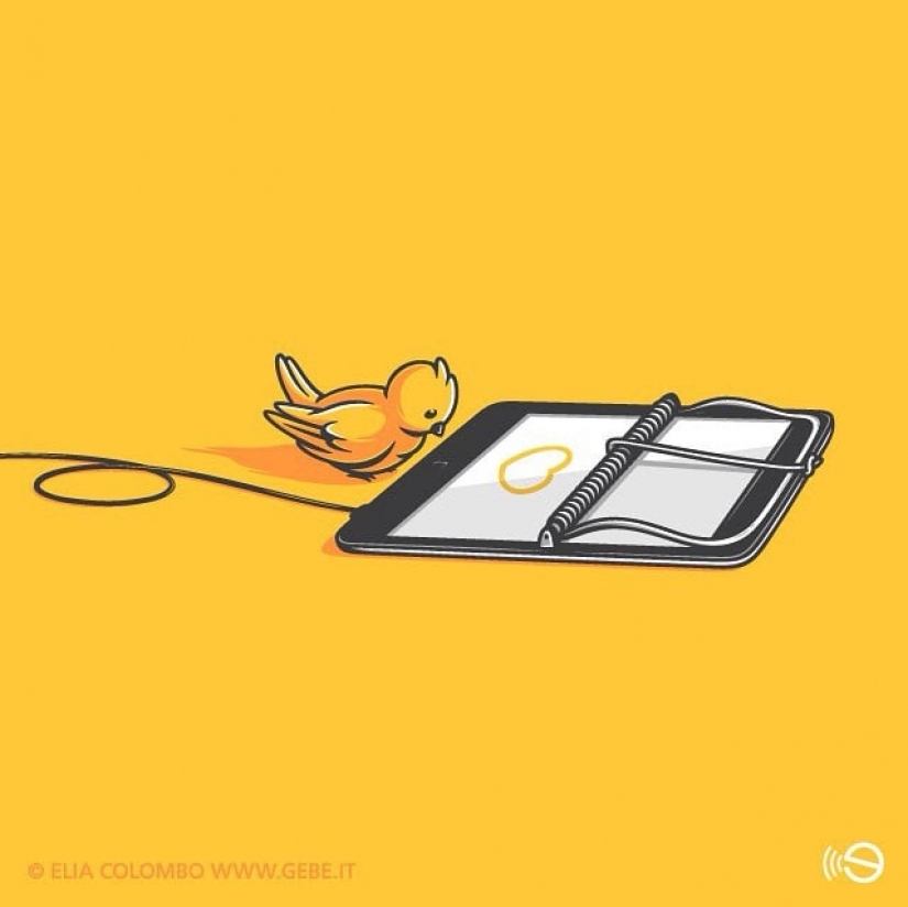 The bitter truth about modern life in the illustrations of Italian