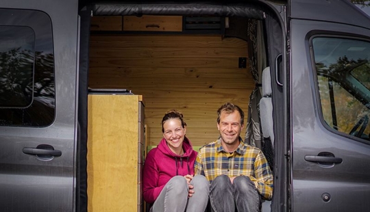 The couple exchanged a measured life in a never-ending journey