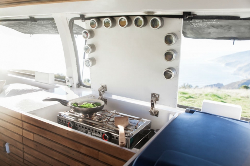 The director turned a rusty van into a mobile studio and now works wherever he wants