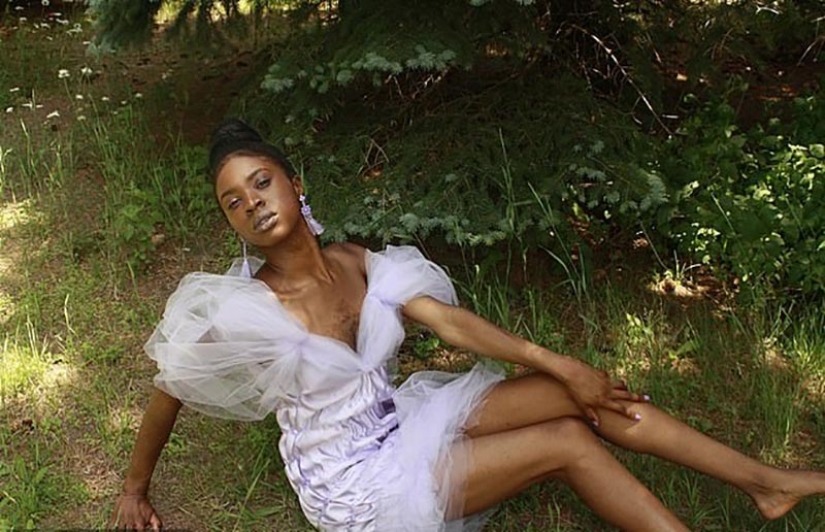 The girl with hair on his chest took myself for who I am and happy