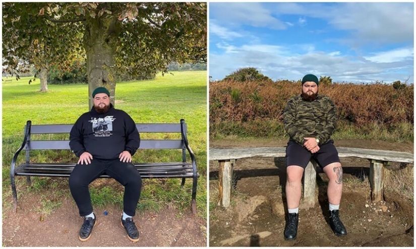 The guy leaves reviews of benches all over the UK