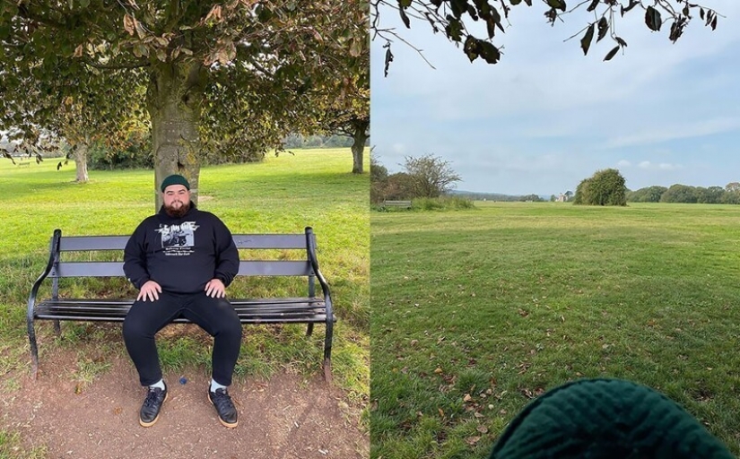 The guy leaves reviews of benches all over the UK