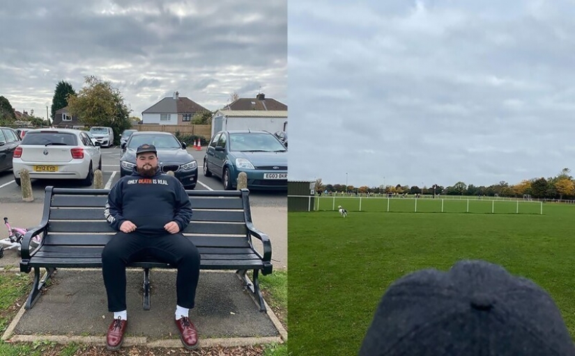 The guy leaves reviews of benches all over the UK