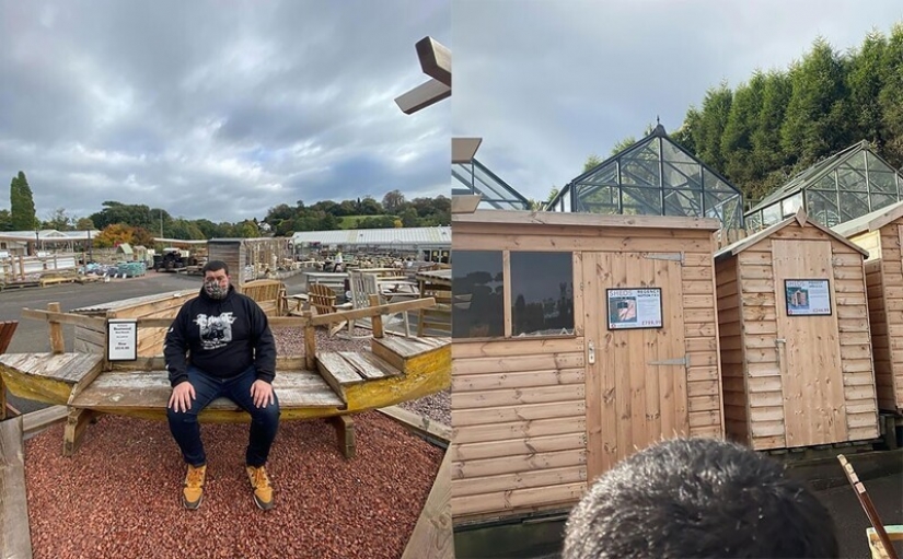 The guy leaves reviews of benches all over the UK